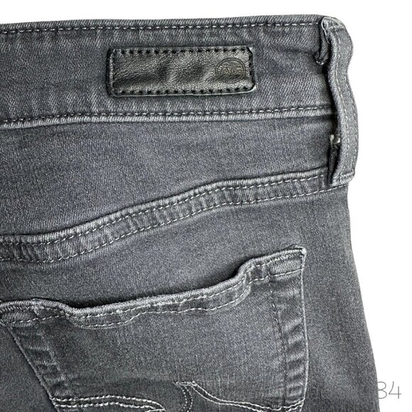 AG Adriano Goldschmied 'The Farrah' High Rise Skinny Jeans Dark Grey Size 28x27 - Picture 4 of 8